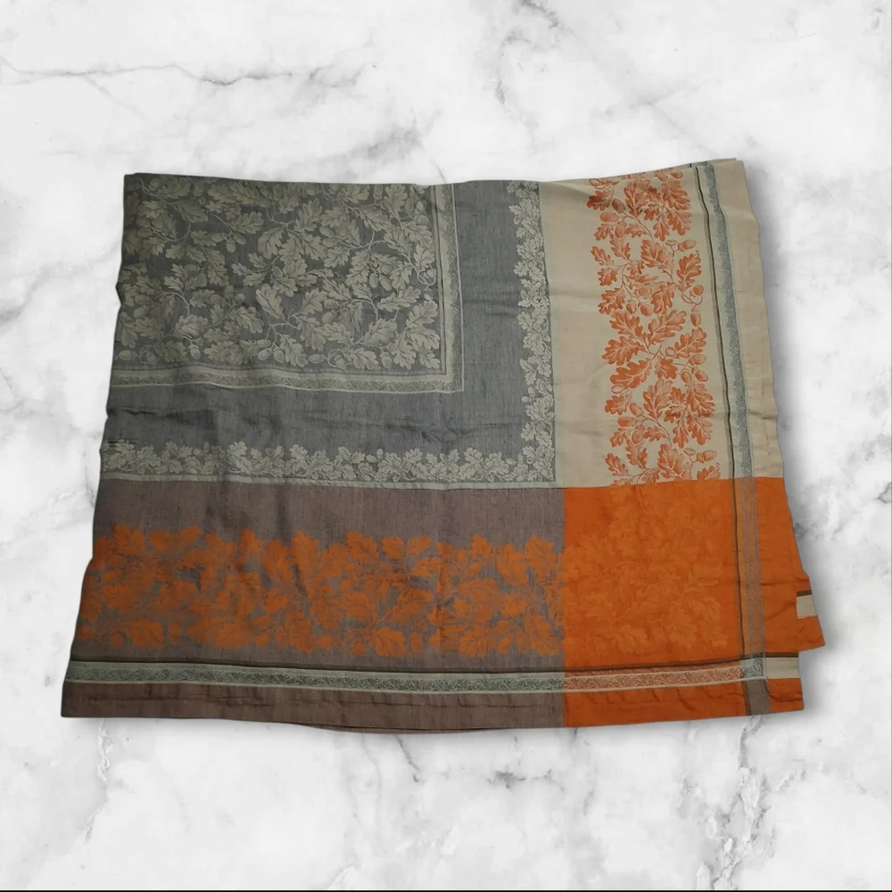 Williams Sonoma Acorn Harvest Jacquard Tablecloth 70